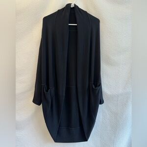 Athleta Ethereal Cocoon Women's Black Cardigan Wrap Size: XXS XS